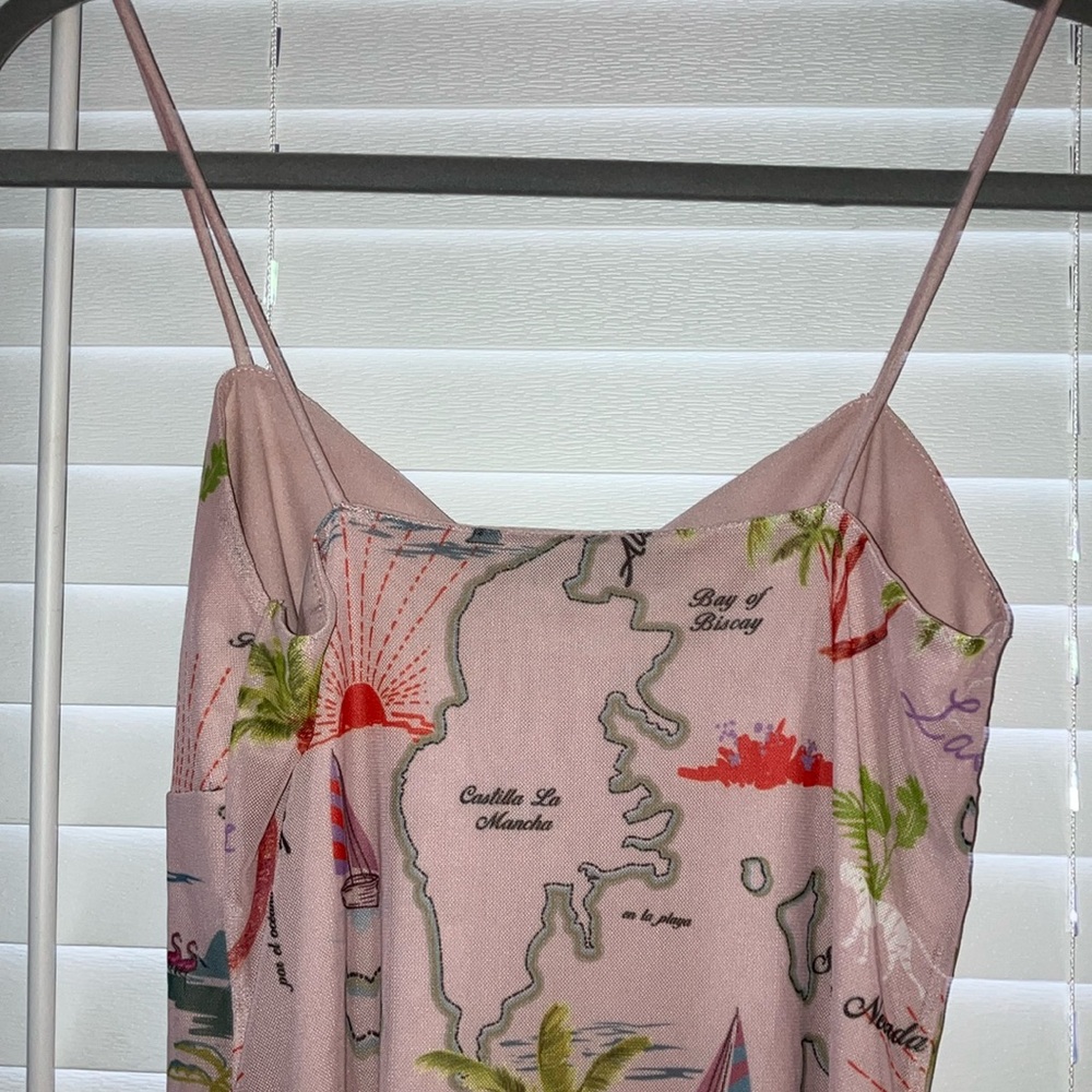 Urban Outfitters Tropical Pink and Green One Piece Dress - Picture 10 of 10